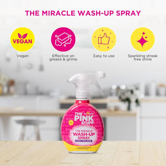 The Pink Stuff Stardrops Miracle washup spary 500ml - Zallaq Store