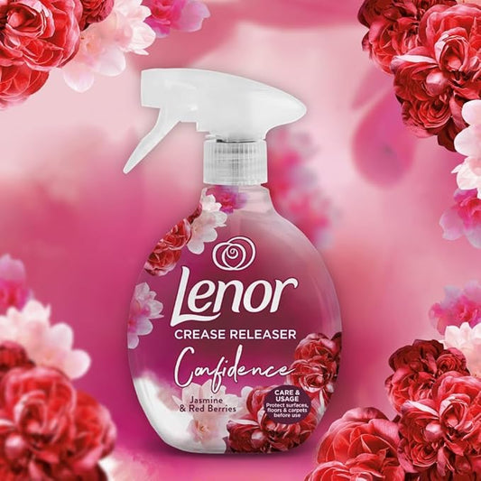 Lenor Crease Releaser Confidence Jasmine & Red Berries 500ml - Zallaq Store