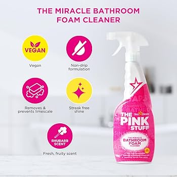 Stardrops The Pink Stuff Miracle Bathroom Foam Cleaner 850ml - Zallaq Store