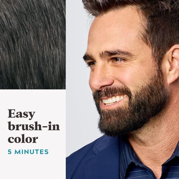 Just For Men Mustache & Beard Brush-In Color Gel M-45 Dark Brown
