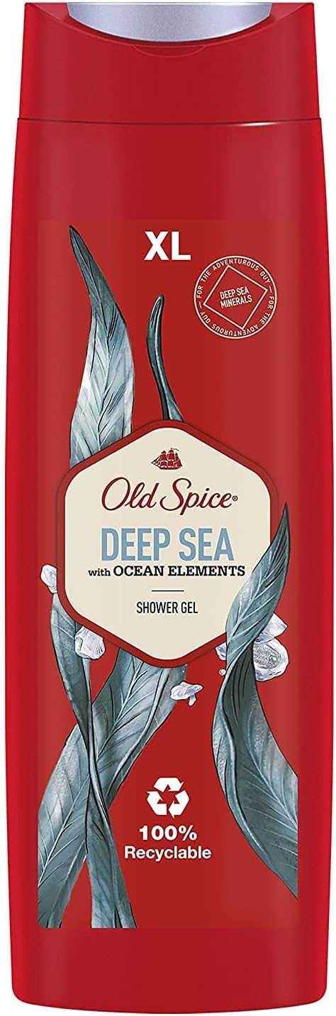 Old Spice Deep Sea Hair, Face & Body Wash, For Men 400ml