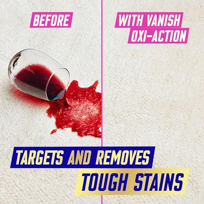Vanish Powergel Stain Remover - Powerful Pre-Wash Fabric Treatment for Tough Stains, 200ml