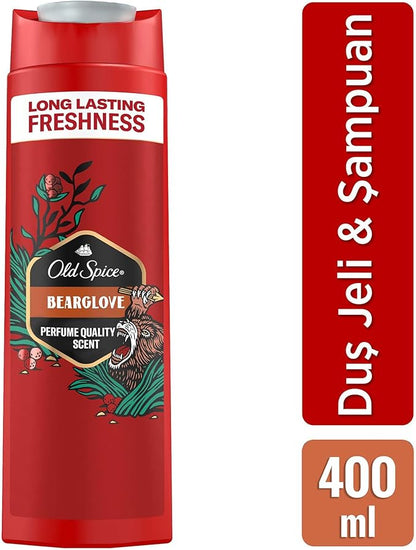 Old Spice Bearglove Shower Gel and Shampoo for Men 400ml