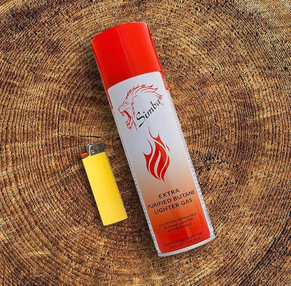 Simba Set of 6 Simba Lighter Gas Butane Gas Cartridge Refill (139g)