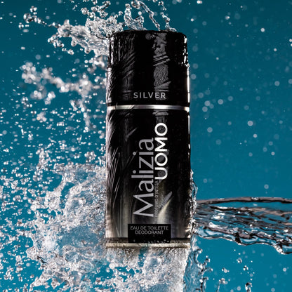 MALIZIA UOMO DEODRANT - SILVER 150ML