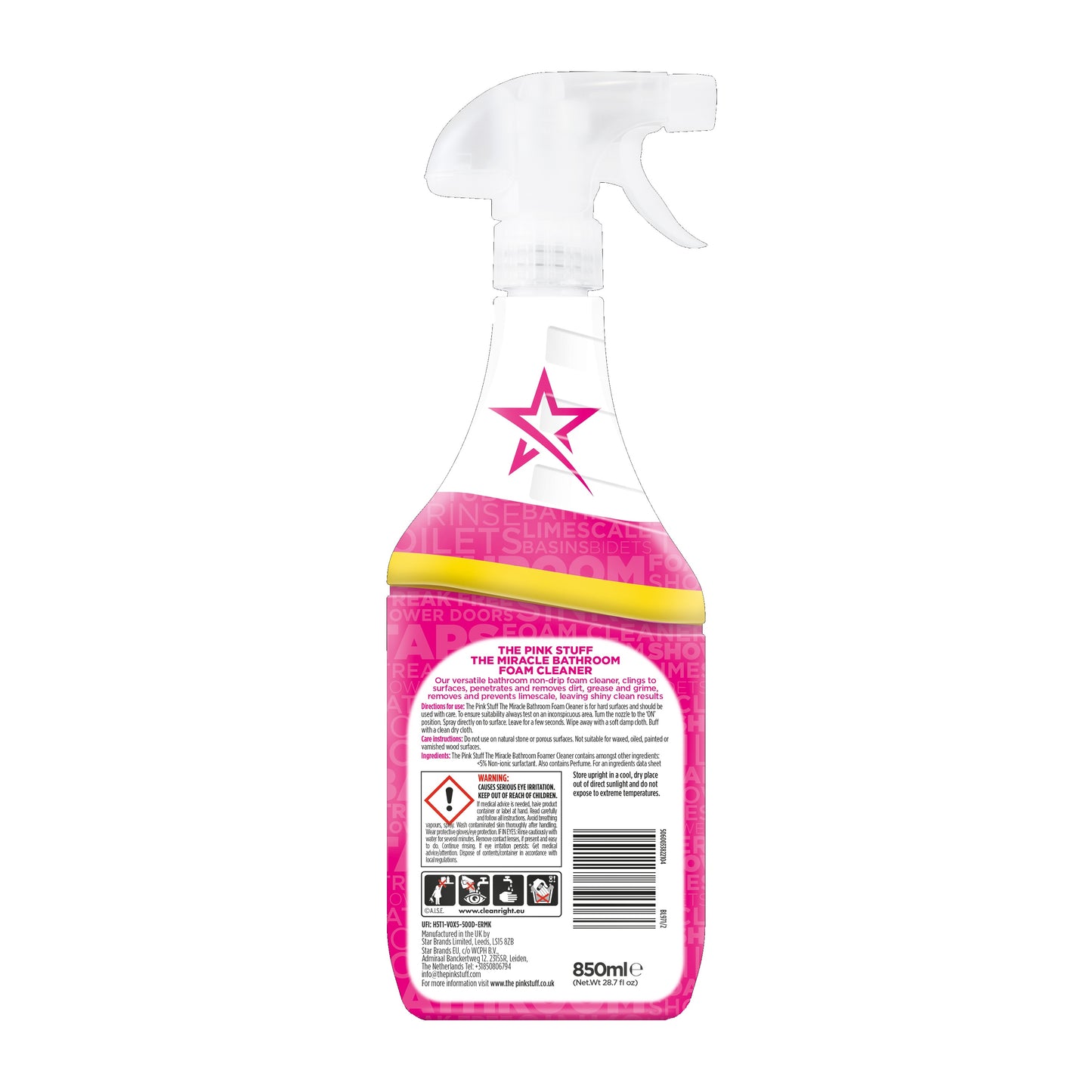 Stardrops The Pink Stuff Bathroom Foam Cleaner 850ml