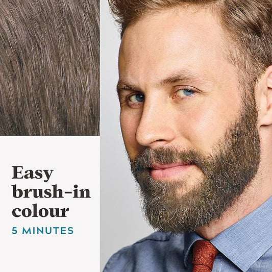 Just for Men Moustache & Beard Dye, Men's Facial Hair Colour, M25 – Light Brown