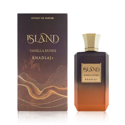 KHADLAJ ISLAND Parfum Spray for 100ml (Island Vanilla Dunes, Vanilla)