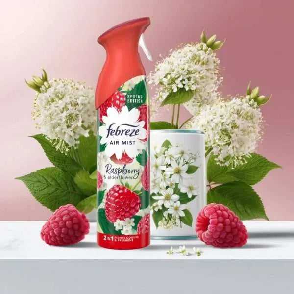 FEBREZE AIR FRESHENER RASPBERRY & ELDERFLOWER 185ML