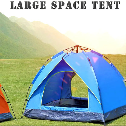 New Camping Tent 3-4 Person Automatic Pop Up Tent Outdoor