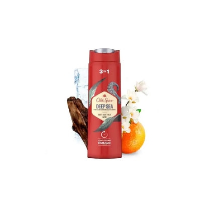 Old Spice Deep Sea Hair, Face & Body Wash, For Men 400ml