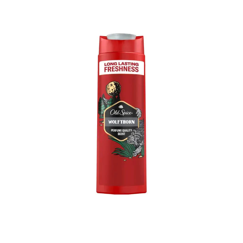 Old Spice Wolfthorn 3-in-1 Shower Gel and Shampoo for Men, 400 ml