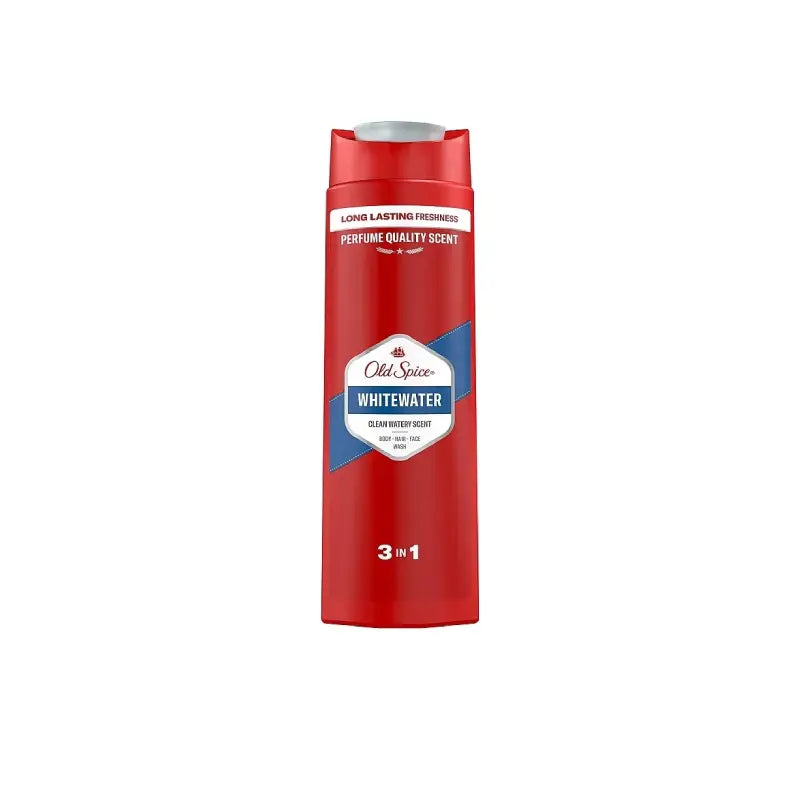 Old Spice Whitewater 3-In-1 Body-Hair-Face Wash for Men, 400ml