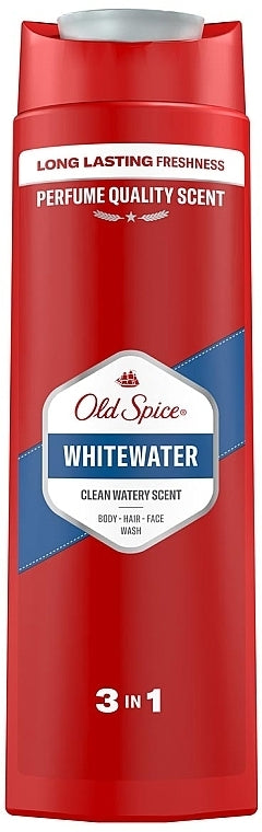 Old Spice Whitewater 3-In-1 Body-Hair-Face Wash for Men, 400ml