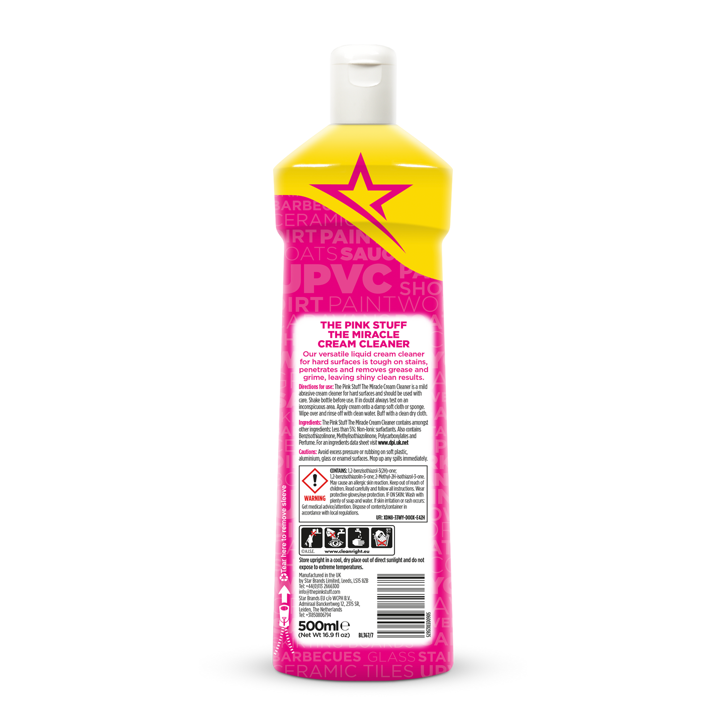 The Pink Stuff Stardrops Miracle Cream Cleaner 500ml
