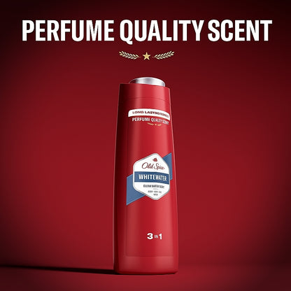 Old Spice Whitewater 3-In-1 Body-Hair-Face Wash for Men, 400ml